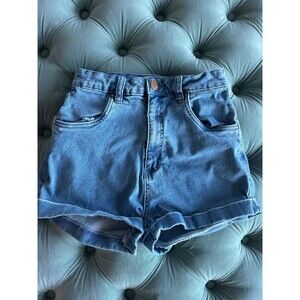 Cotton On 91 High Classic blue jean shorts
